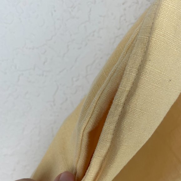 STYLE & CO Womens Plus 22W Yellow Linen Drawstring Pants with Pockets - Picture 3 of 11